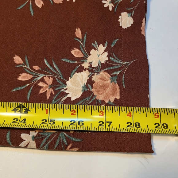 Torrid Pull-On Wide Leg Refined Crepe High-Rise Pant Floral 1X Pockets Polyester - Picture 5 of 9